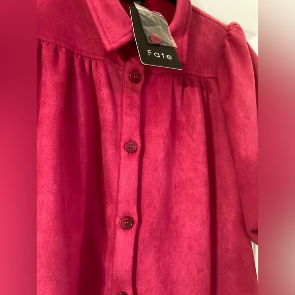 Fate Red Button-Up Dress - Picture 6 of 6